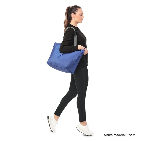 Bolso Ramel Plegable Tipo Shopping Color Azul