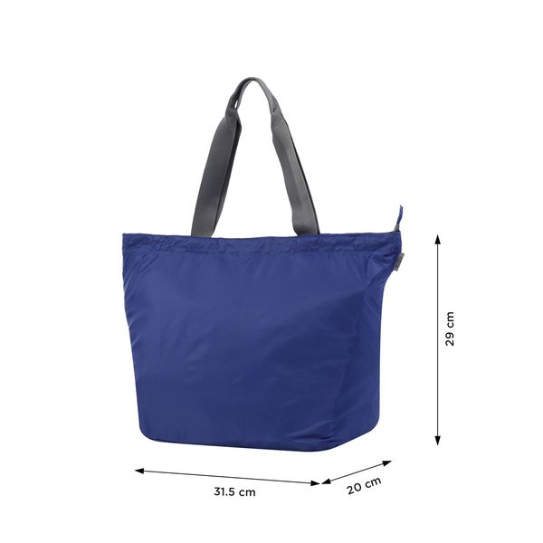 Bolso Ramel Plegable Tipo Shopping Color Azul