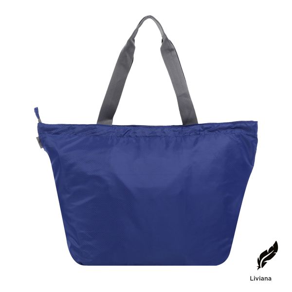 Bolso Ramel Plegable Tipo Shopping Color Azul