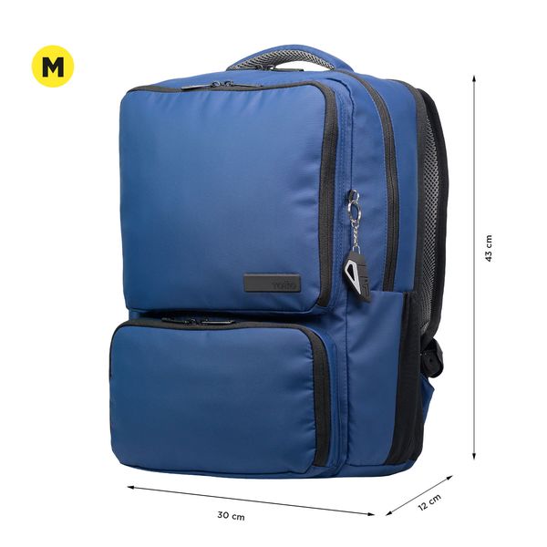 Morral Dragony Con Porta Pc De 14 Color Azul