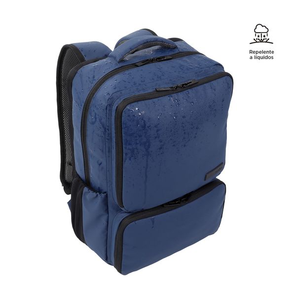 Morral Dragony Con Porta Pc De 14 Color Azul