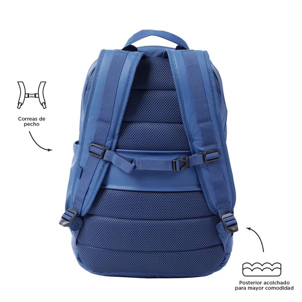 Morral Dunet Con Porta Pc De 154 Color Azul