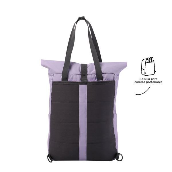 Morral Para Mujer Gloty Con Porta Pc De 13 2 En 1 Color Morado