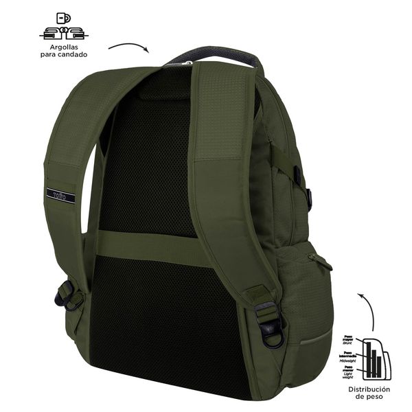 Morral Polixan 20 Porta Pc Color Verde