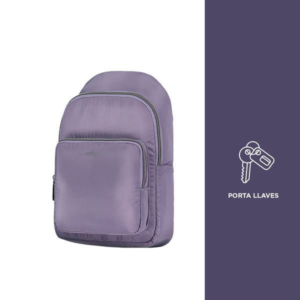 Bolso Crossover Logar Porta Tablet 10 Color Morado