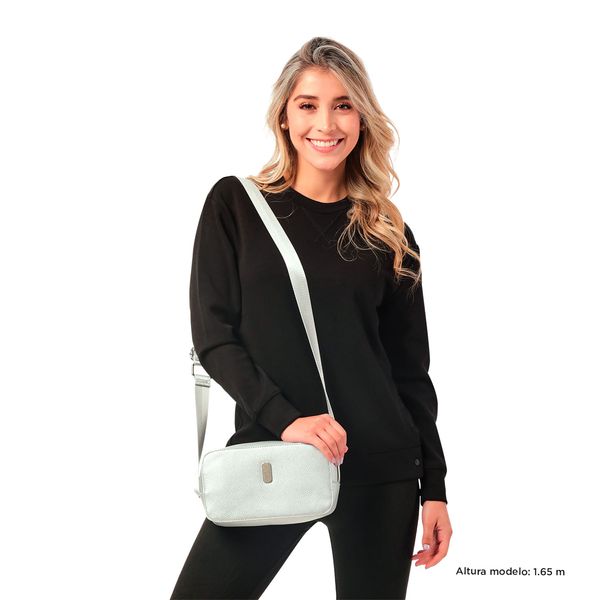 Bolso Crossbody Genova Color Gris