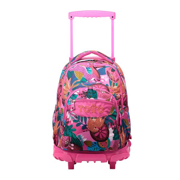 Morral Rue Bomper Renglon Con Ruedas Color Rosado