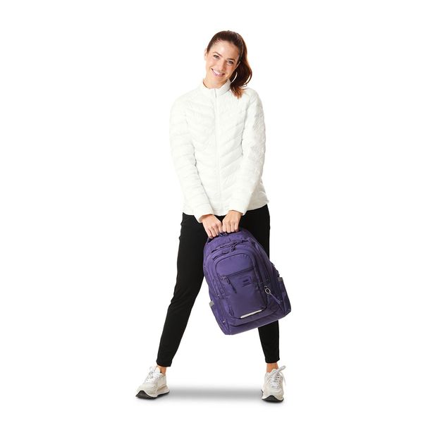 Morral Para Mujer Eufrates Porta Pc Ecofriendly Color Morado