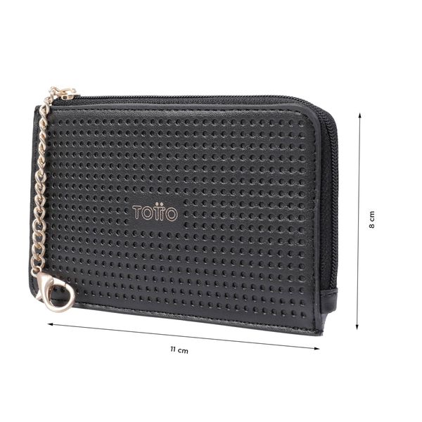 Portadocumentos Lisita En Pu Leather Con Rfid Blocker Color Negro