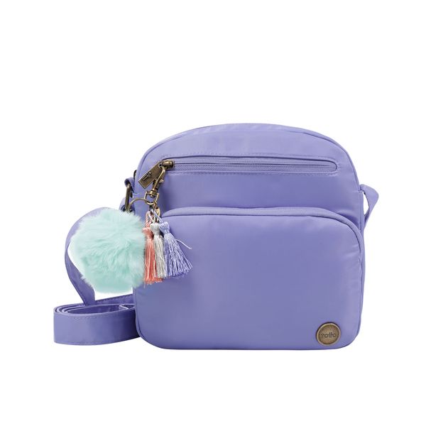 Bolso Pequeno Con Porta Tablet Corneana Color Morado