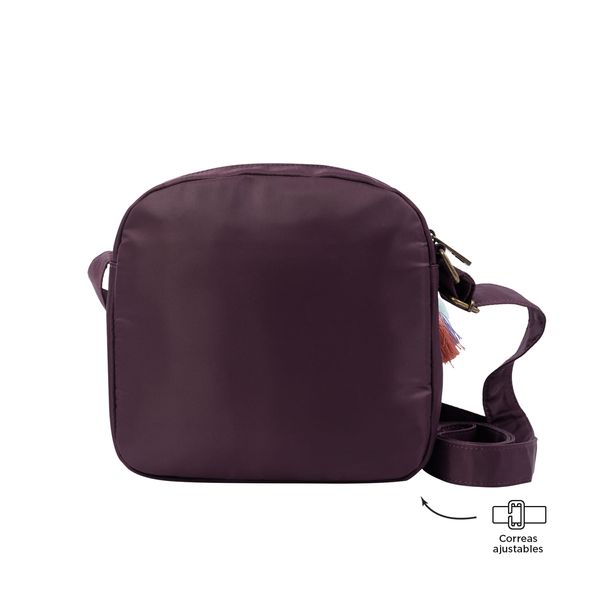 Bolso Pequeno Con Porta Tablet Corneana Color Morado