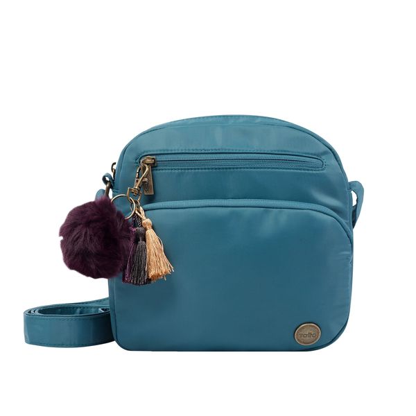 Bolso Pequeno Con Porta Tablet Corneana Color Azul