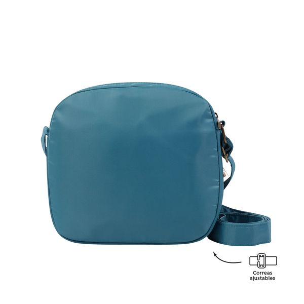 Bolso Pequeno Con Porta Tablet Corneana Color Azul