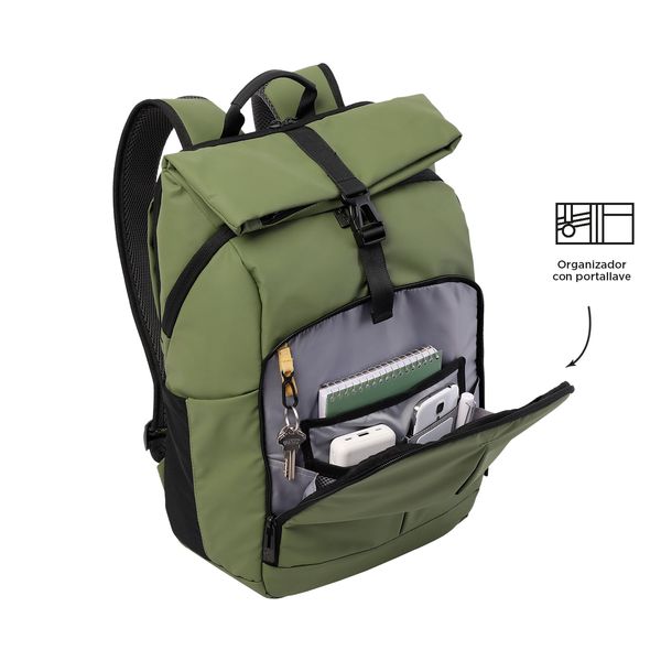 Morral Flappo Porta Pc Y Porta Tablet Color Verde