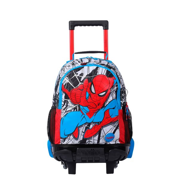 Morral con Ruedas para Nino Spiderman City M Blanco