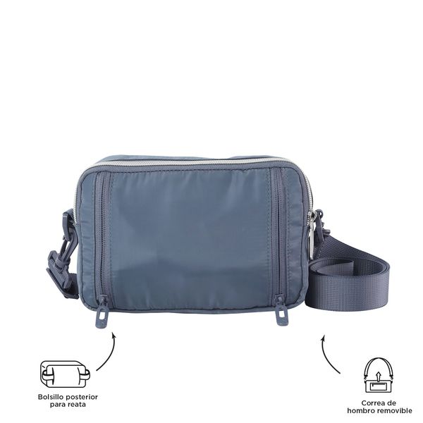 Bolso Manos Libres Mujer Funty Pequeno Gris