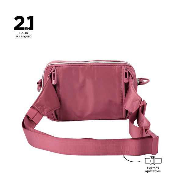 Bolso Manos Libres Mujer Funty Pequeno Rosado