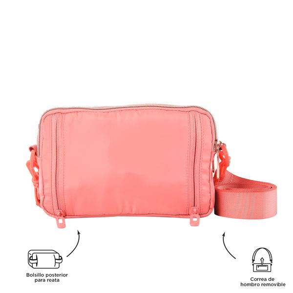 Bolso Manos Libres Mujer Funty Pequeno Rosado