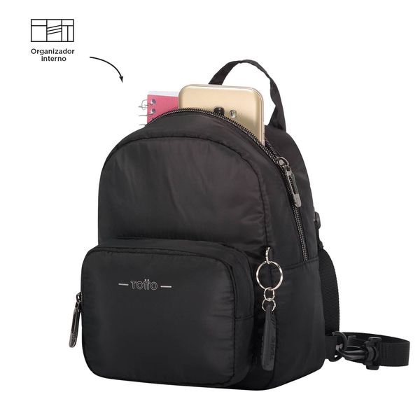 Morral Para Mujer Yuen 3 En 1 Color Negro