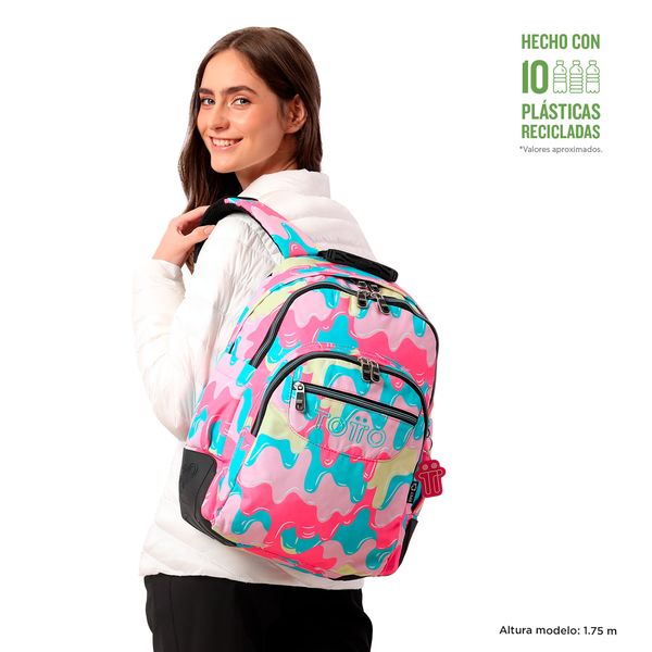 Morral Mujer Rayol Escolar Rosado