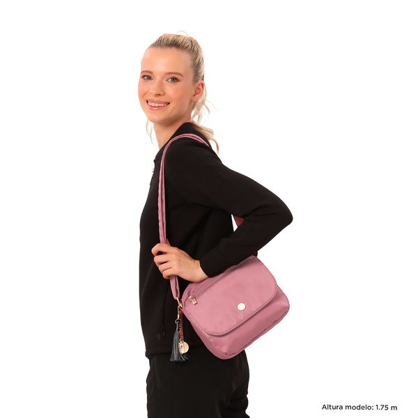 Bolso Manos Libres Mujer P Tablet Corneana 20 Pequeno Rosado