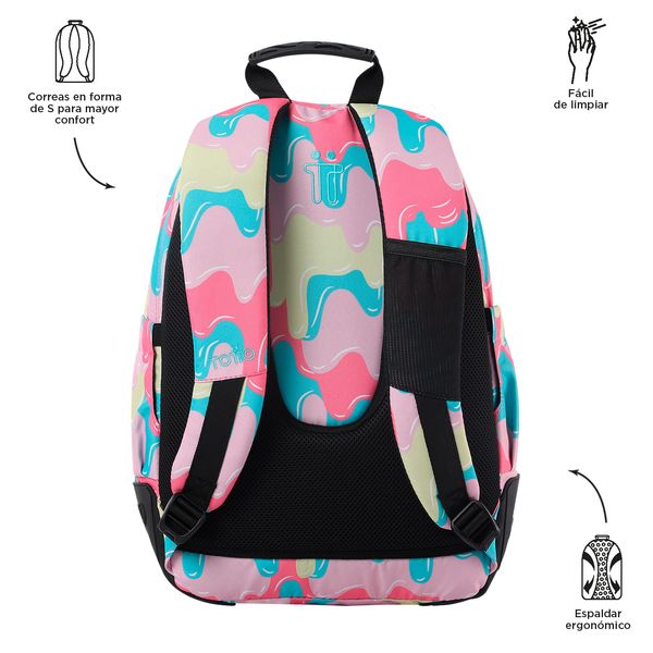 Morral Mujer Rayol Escolar Rosado