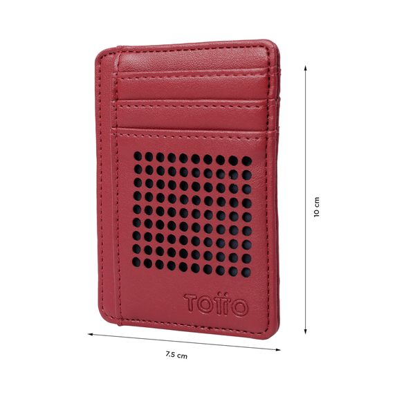 Portadocumentos Con Rfid Blocker Kamae Color Rojo