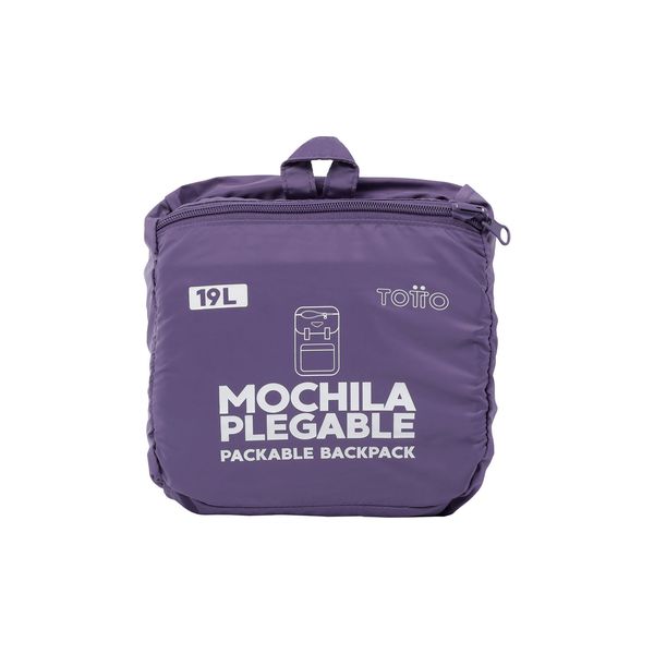 Morral De Viaje Collapse Plegable Color Morado Talla M