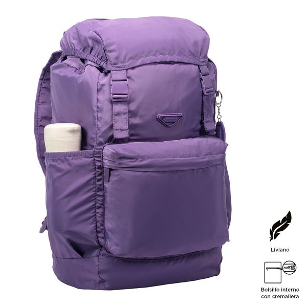 Morral De Viaje Collapse Plegable Color Morado Talla M