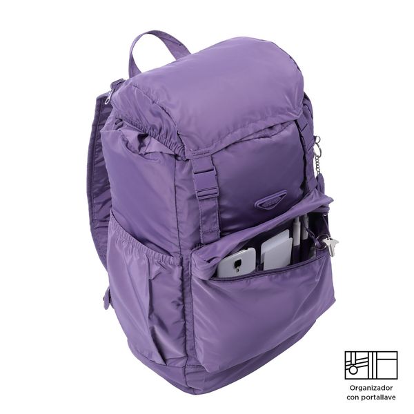 Morral De Viaje Collapse Plegable Color Morado Talla M