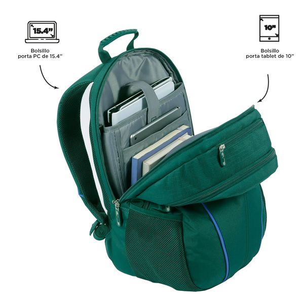 Morral Hombre P Tablet Y Pc Cambri Verde