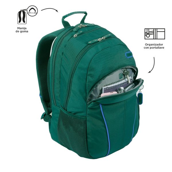 Morral Hombre P Tablet Y Pc Cambri Verde