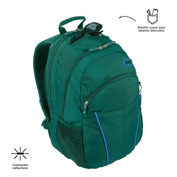 Morral Hombre P Tablet Y Pc Cambri Verde