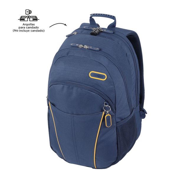 Morral Hombre P Tablet Y Pc Cambri Azul