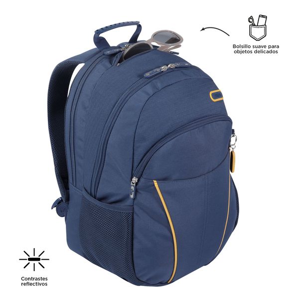 Morral Hombre P Tablet Y Pc Cambri Azul