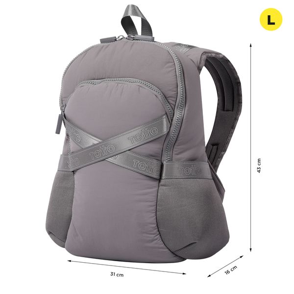 Morral Mujer Knitty L Deportivo  Gris