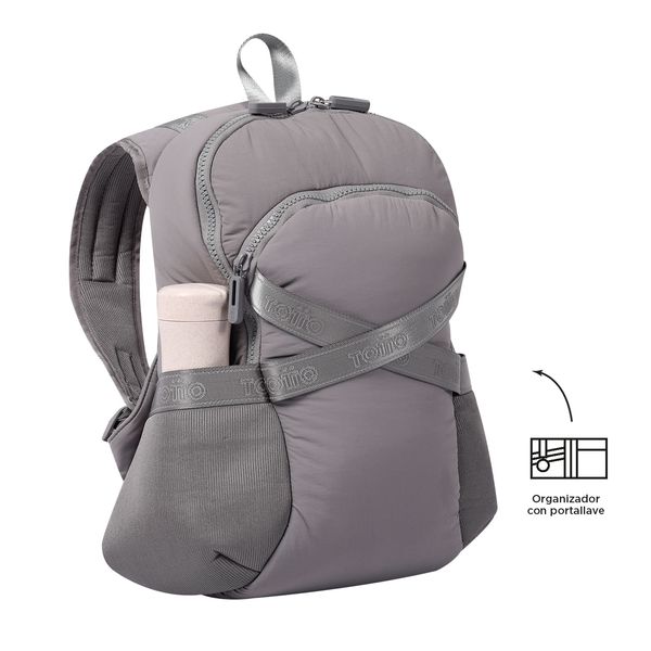 Morral Mujer Knitty L Deportivo  Gris