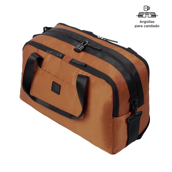 Tula De Viaje Weekender Con Porta Pc De 154 Color Terreo Talla L