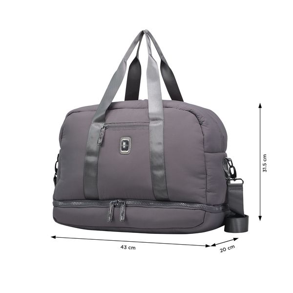 Tula De Viaje Pixie Mediana Color Gris Talla M