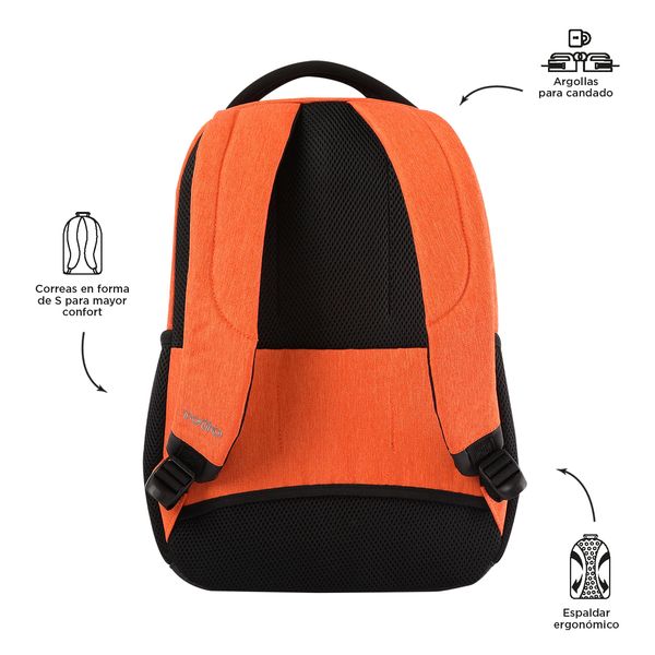 Morral Hombre P Tablet Y Pc Deleg Naranja