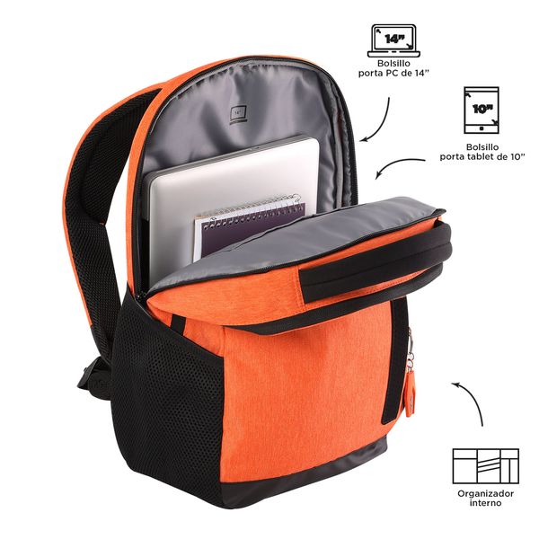 Morral Hombre P Tablet Y Pc Deleg Naranja