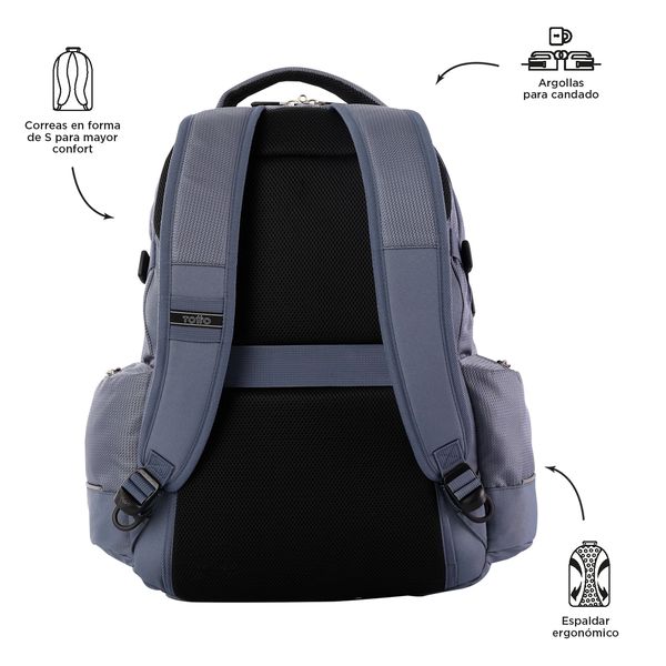 Morral Hombre Polixan 20 Gris