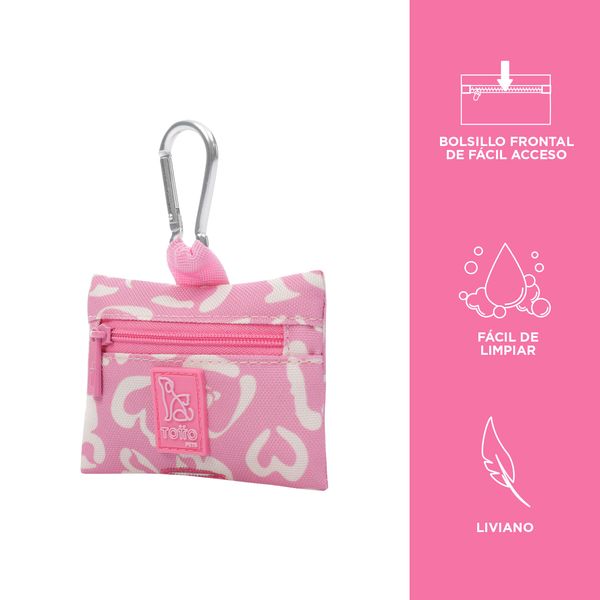 Dispensador De Bolsas Jaso Color Rosado Talla U