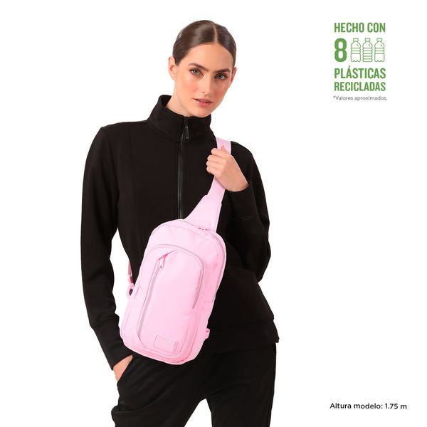 Bolso Manos Libres Mujer Crossover Tracer Pequeno Rosado