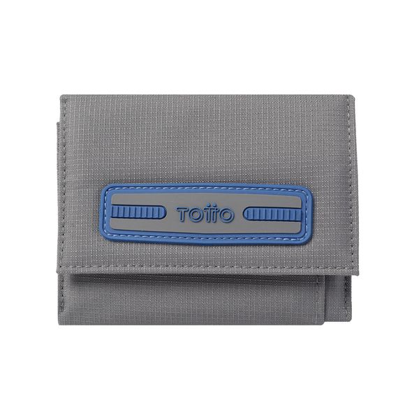 Billetera Lona Rfid Dimik Color Gris