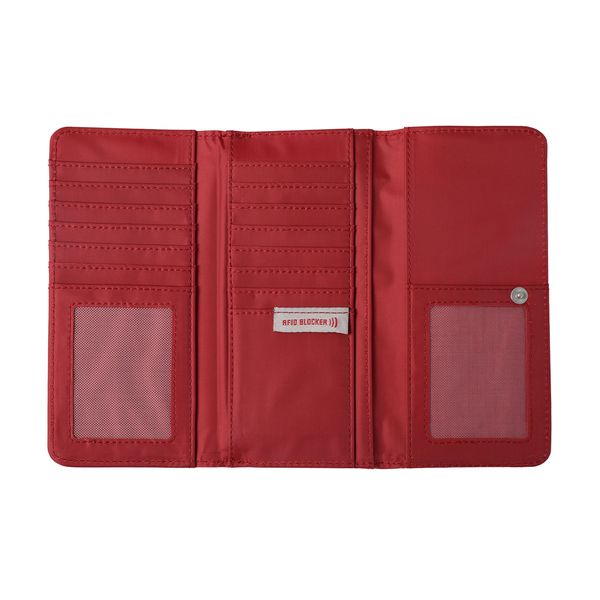 Billetera Pu Leather Rfid Subra Color Rojo