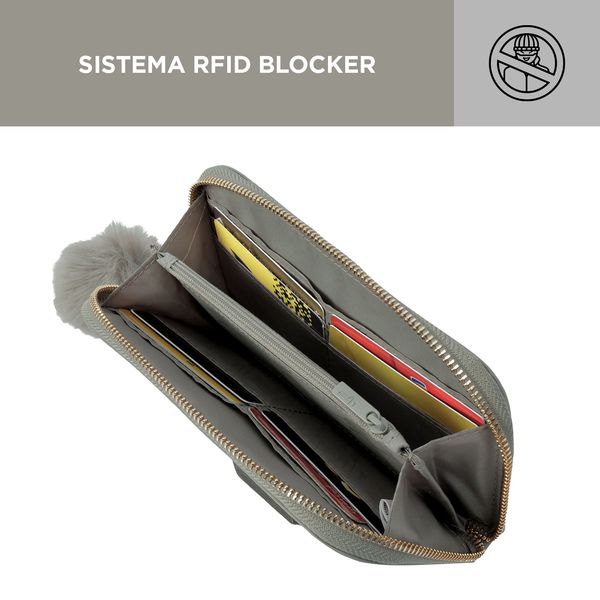 Billetera Adelaide Con Rfid Blocker Color Terreo