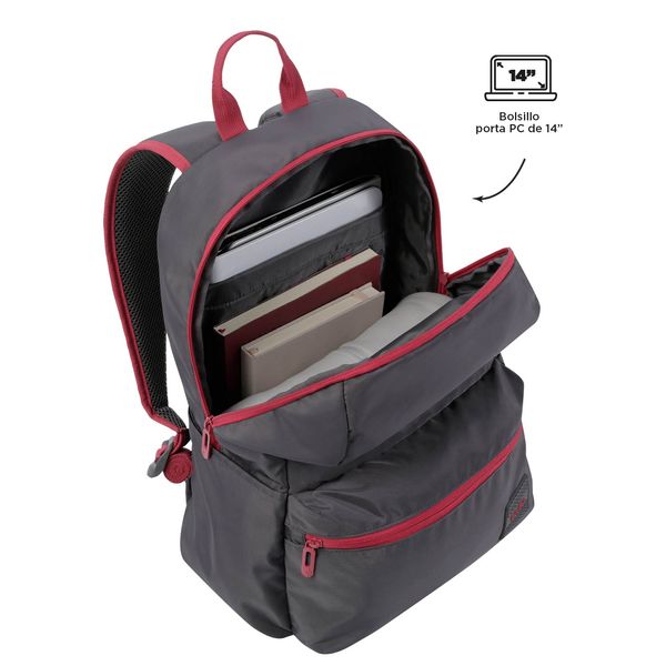 Morral Bekery Porta Pc Color Gris