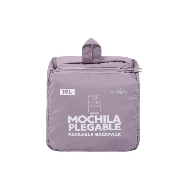 Morral De Viaje Collapse Plegable Color Morado