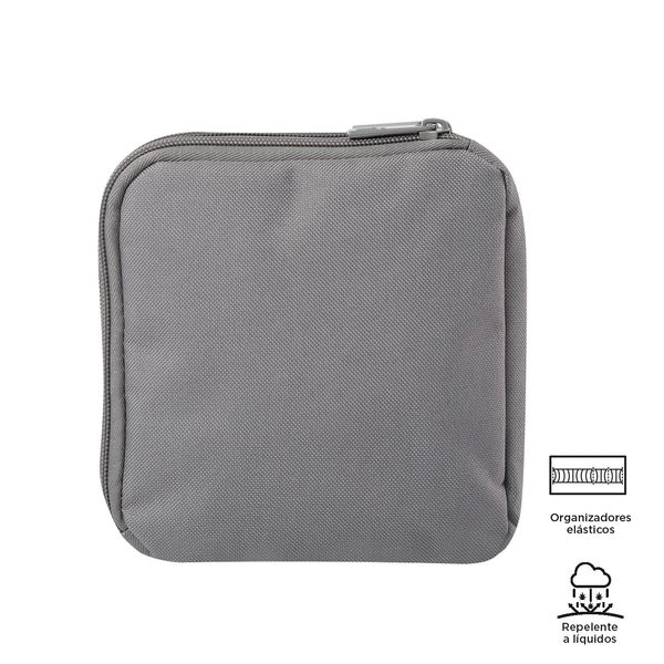 Cartuchera Unisex Multiuso Practy Gris